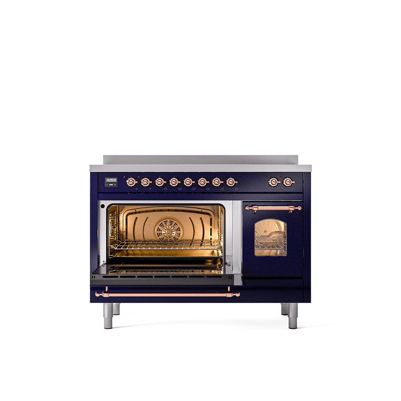 ILVE Nostalgie II 48 in Induction Range, Midnight Blue/Copper