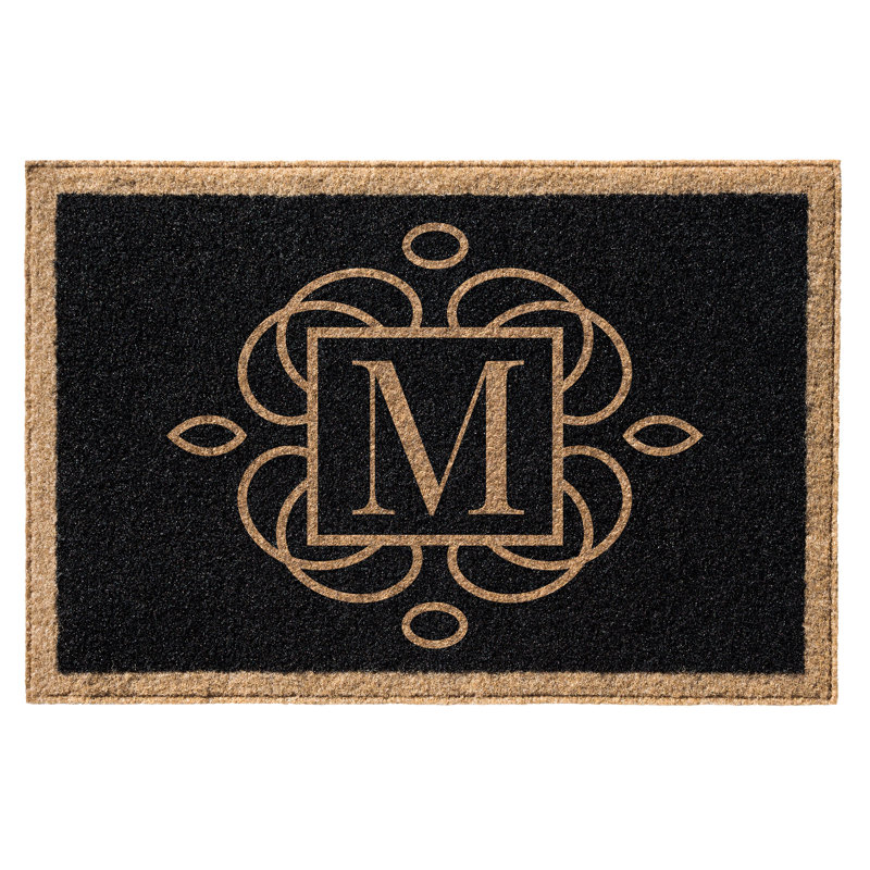 Tapis d'entrée antidérapant en caoutchouc Bosworth, Noir, 72 po x 36 po