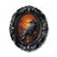 Plaque murale 3D gothique en résine, représentant un corbeau, avec un motif sculpté en relief. Décoration murale suspendue, style vintage sombre, idéale pour une fête d'Halloween ou comme cadeau.