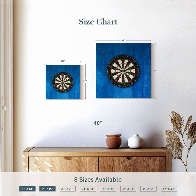 Dart Board, 10" H x 10" W