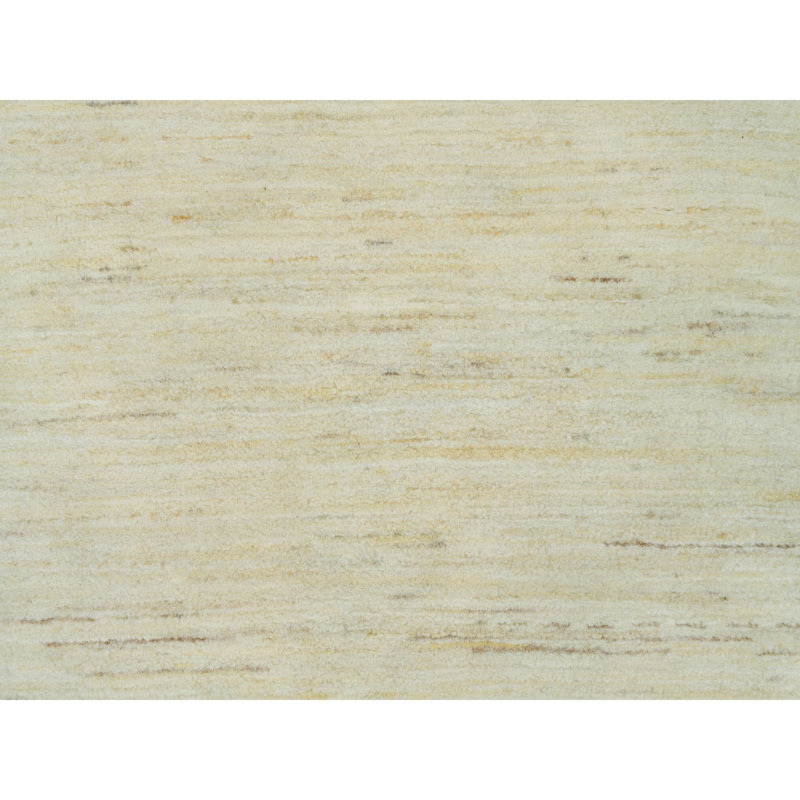 3'x5' White Lori Buft Plain Design Plush Wool Hand Knotted Rug 54B5F8C64875402F9F1F267D705A7D8F