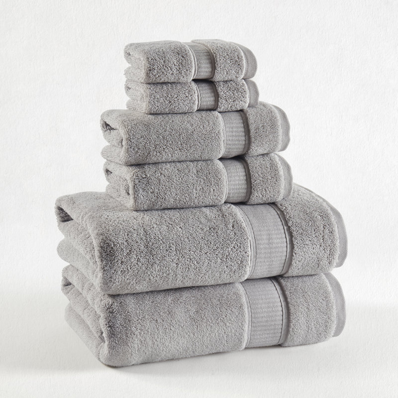 Belmore 6Pc. Ensemble de serviettes, Platine