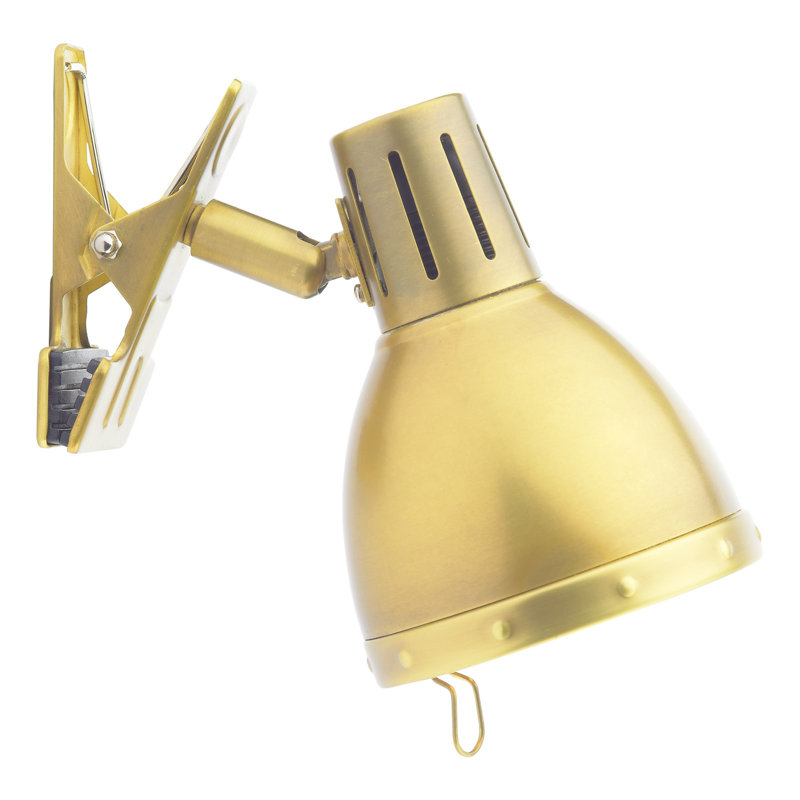 Stancliff Plug-in Spotlight, Antique Brass