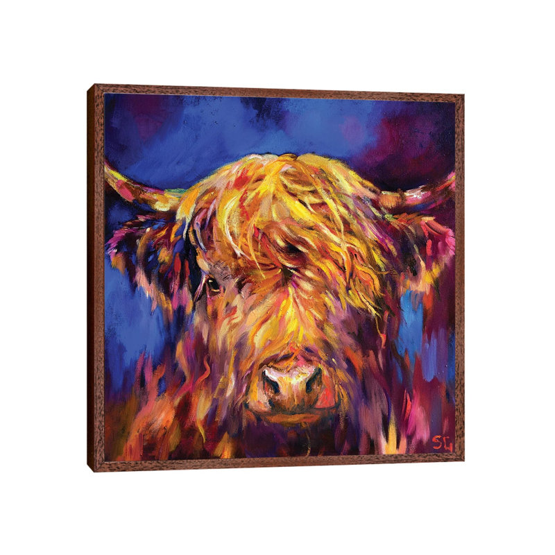 Banavie by Sue Gardner - Painting on Canvas, Classic Brown Wood Framed, 66.04 cm H x 66.04 cm W