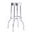 Upholstered Metal Swivel Bar Stool  (2 Of Set)-125536046