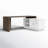 L-Shaped Executive Desk with Power Outlet-982149738