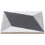Carreau de porcelaine noir mat / gris 9 po x 9 po Sintra Block