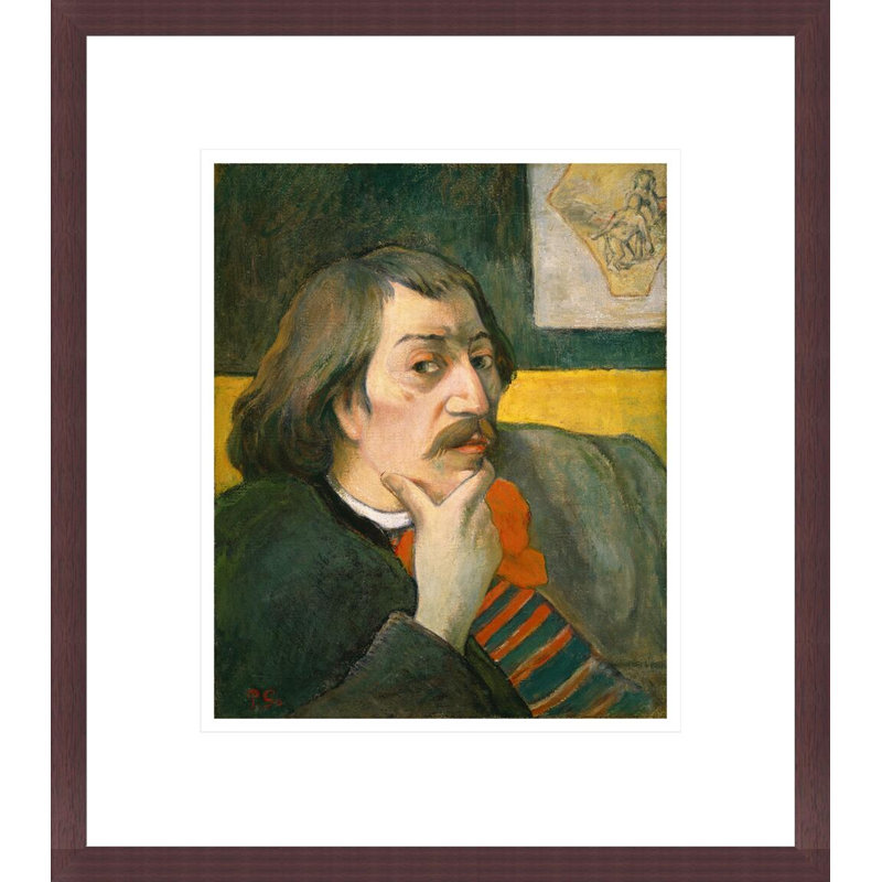 Autoportrait par Paul Gauguin - estampe numérique encadrée, H 15,57 po x l 13,75 po