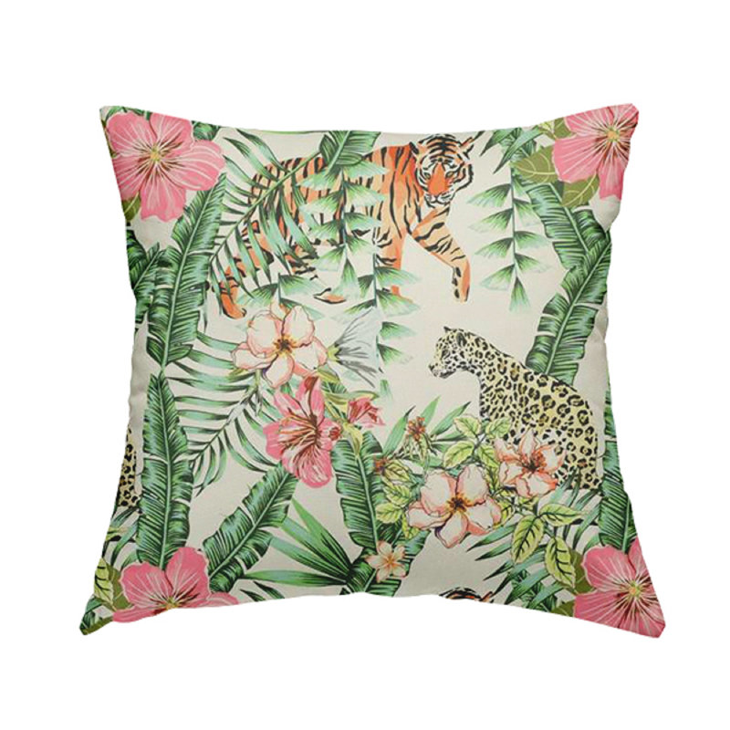 Bonum Floral Square Throw Cushion, 55cm H x 55cm W x 5cm D