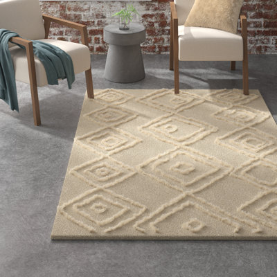 Wool Abstract Indoor Rug