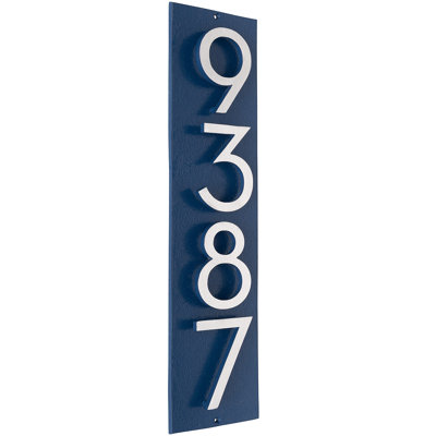 Floating 1-Line Wall Address Plaque