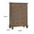 Henry Tall Dresser Chest, Mocha Brown Acacia Wood, 6 Drawers