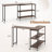 360° Rotation Mobile Laptop Table With 2-tier Storage Shelves & 6 Universal Wheels-361533405