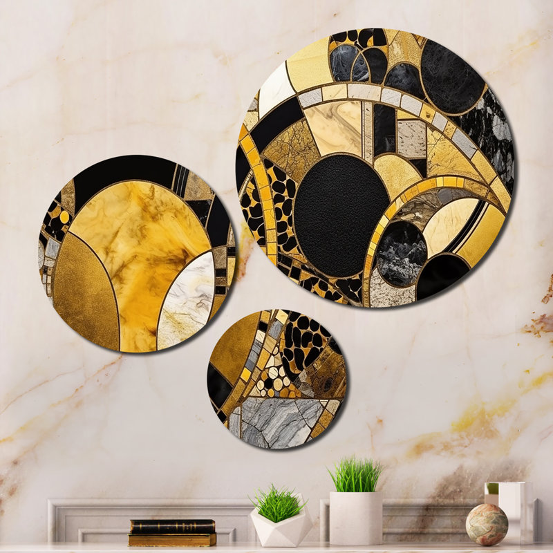 Abstract Wall Decor on Metal