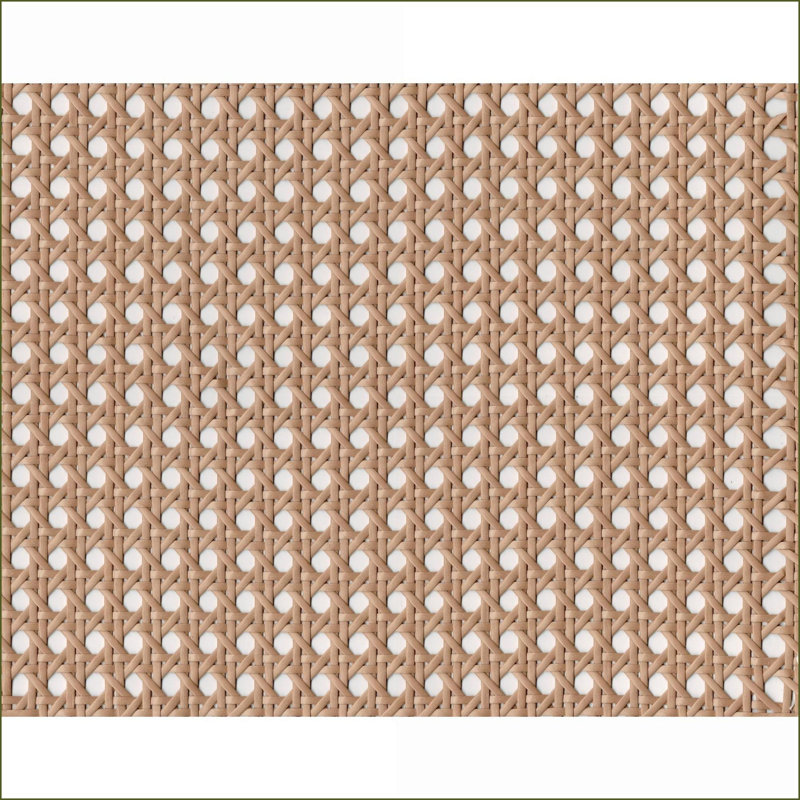Grand lit plateforme en métal avec tête de lit en faux canne Finition bronze foncé - Pas de sommier nécessaire