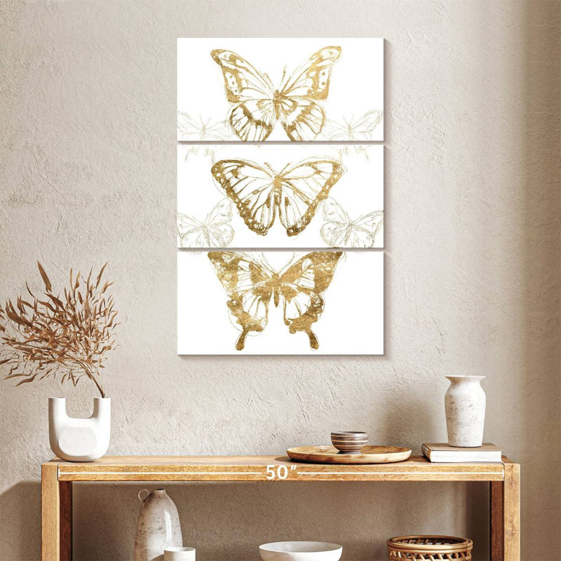 Brampt Gold Butterfly Contours II, H 38 po x l 24 po
