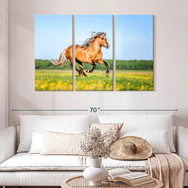 Cheval Bramom Palomino, H 32 po x l 50 po