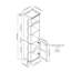 Armoire cubique autoportante avec 5 tablettes-129936493