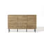 Armoire à cascade Mid-Century moderne à 3 portes avec pieds en métal 55,1 po Casper