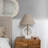 Traditional Open Circle Marble Table Lamp