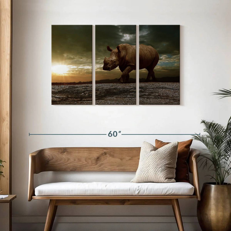 Brampt African Safari Brampt, 28" H x 45" W