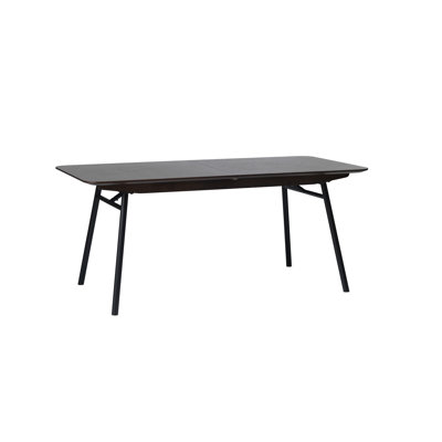 Fleet Extendable Oak Metal Base Dining Table