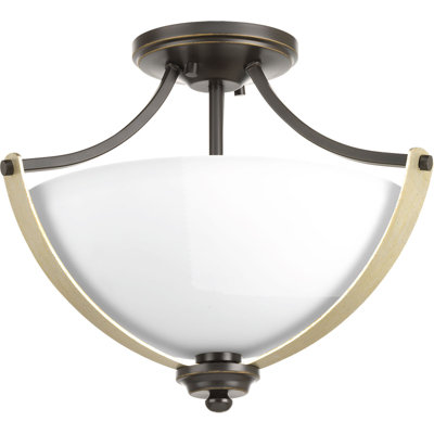 Abid Glass Semi Flush Mount