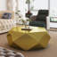 Table basse moderne en acier inoxydable, table de bout géométrique pour le salon, sans assemblage-129223341