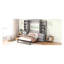 Space Full Size Bed, Grey With Storage Improvements - Quality Build Bed In Ample Space Robust Frame