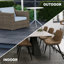 30 tuiles de terrasse imbriquées en bois massif BEEFurni 12,1 po x 12,1 po-87904831