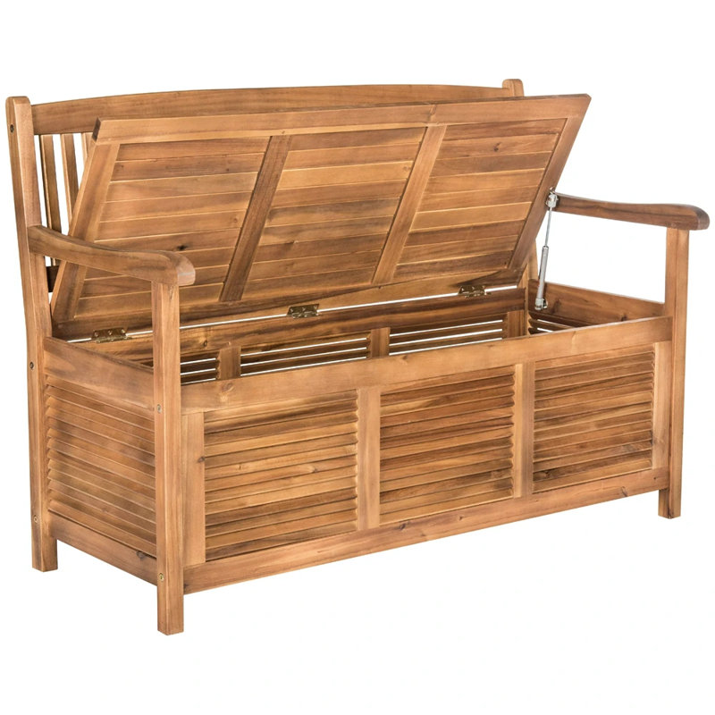Solid Wood Acacia Outdoor Bench, Natural