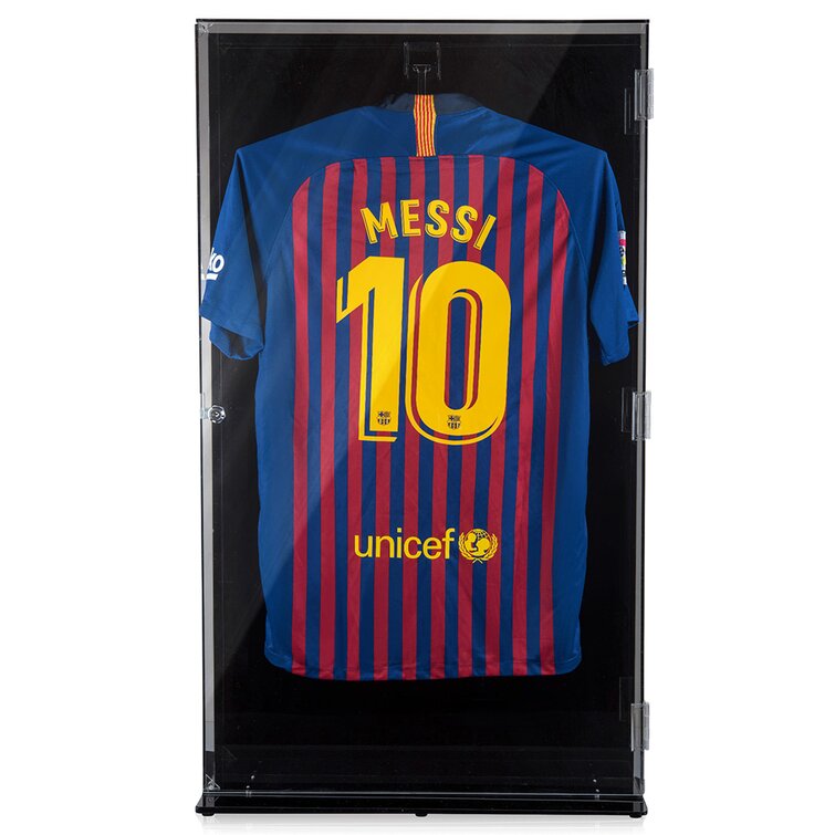 OnDisplay Lux UV Locking Acrylic Wall Mount/Freestanding Jersey Display  Case - Baseball/Hockey/Basketball/Football/Soccer - All Sport Jersey Clear  Case - Vandue