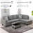Flannel Storage Ottoman Living Room-2101498998