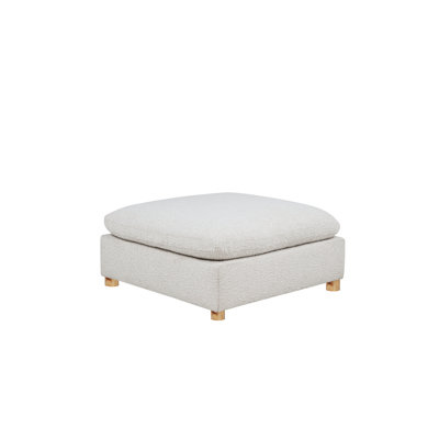 Repose-pieds modulaire en tissu Teddy Boucle