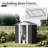 Metal 5X3 Feet Outdoor Shed With Dark Grey Color & -Proof Feature Aluminum Alloy In Base-122098239-122098243