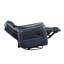 Fauteuil inclinable 1pc avec meubles pivotants luxueux en cuir bleu-1404684159