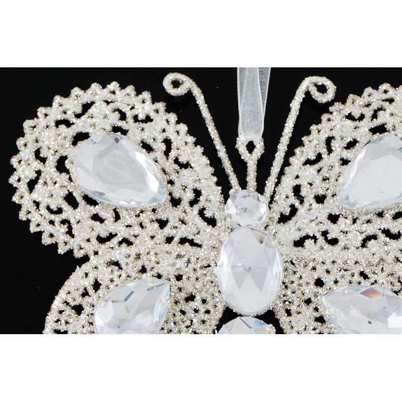 Figurine suspendue papillon en gemme