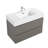 35.8'' Bathroom Vanity with Plastic Top
