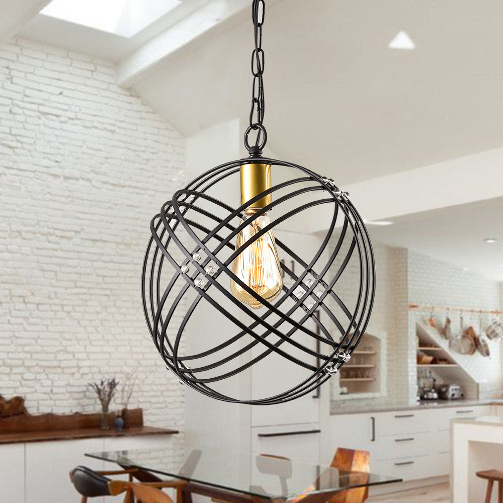Laurel Foundry Modern Farmhouse Luminaire suspendu en forme de globe à ...