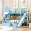 Lit superposé avec glissière et escalier Hatina-1143171439-1143171427