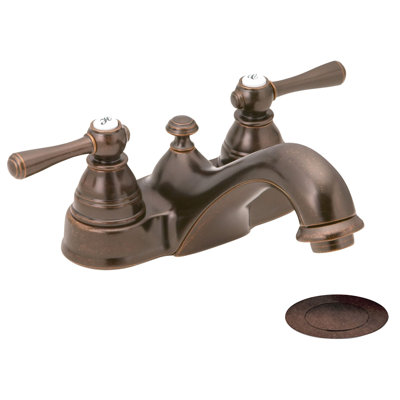 Kingsley Centerset Bathroom Faucet Less Handles
