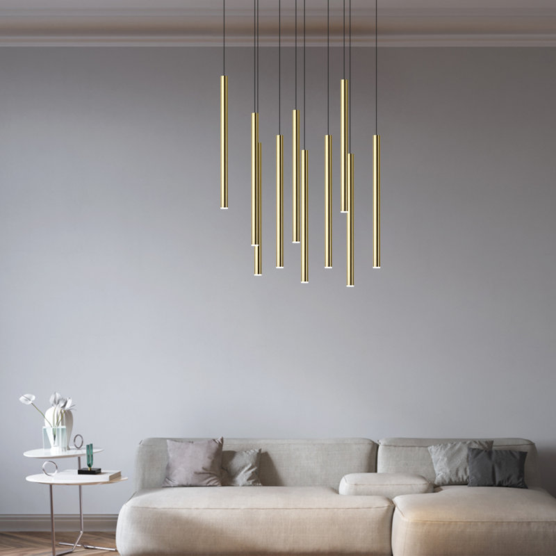Baileyton 10 - Light Cluster Pendant, Brass