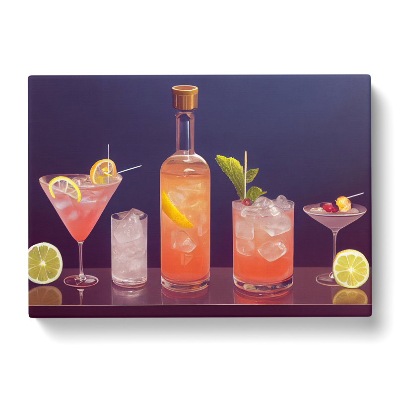Cocktail Art Vol.4 - Wrapped Canvas Print, 40cm H x 60cm W x 3cm D