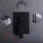 10" Shower System In Matte Black, Stainless Steel Construction, Balanced Ceramic Disc, , 3 Switch, Wall Mounted Black System, 31 Function, Faucet-121613000