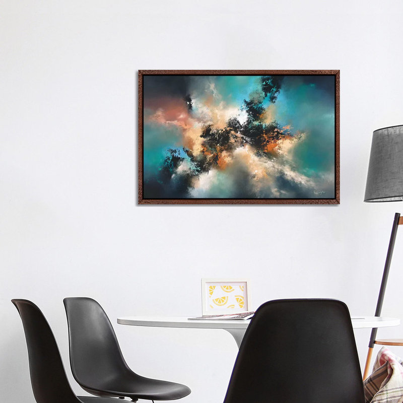 All That We See Or Seem by Christopher Lyter - Print on Canvas, 101.6 cm H x 66.04 cm W, Classic Brown Wood Framed