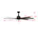 72.7" 8 Blade LED Standard Ceiling Fan DC Motor With Remote Control And Light