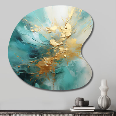 Dubois - Abstract Spirals Drop Shape Irregular Metal Wall Decor