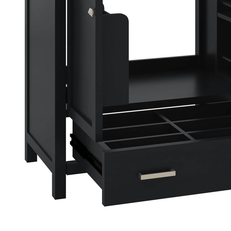 Ensemble de meuble-lavabo moderne 30 po avec lavabo, armoire de rangement en bois massif avec 2 portes à fermeture douce et un tiroir