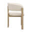 Boucle Upholstered Armchair in Beige-741682840-750175614