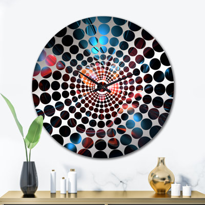 Therasia - Horloge murale abstraite fractale